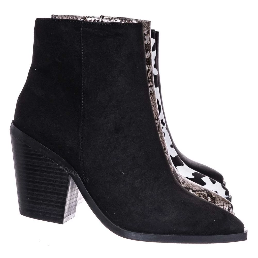 Bamboo Upstream03 Classic Block Heel Bootie New