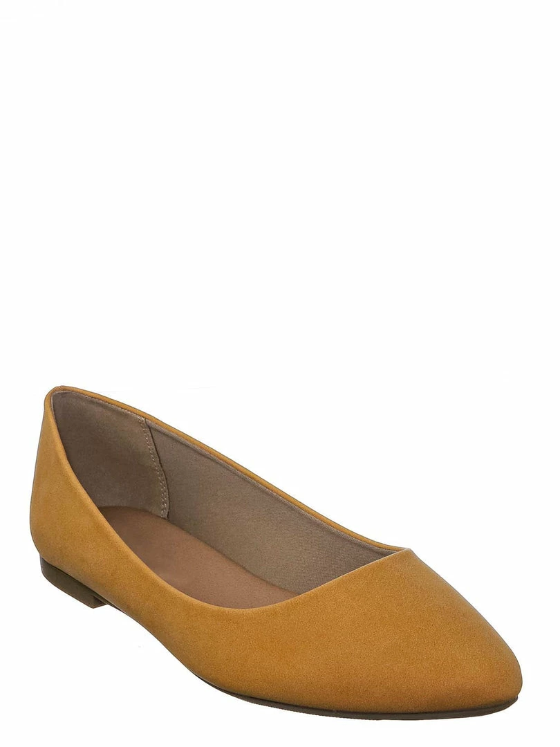 CityClassified Hold Pointed Toe Foam Padded Ballet Flat - Wide Width Women Comfort Loafers