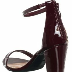 Top Moda Hannah1 Chunky Heel Two Piece Sandal - Women Evening Open Toe Dress Shoes New