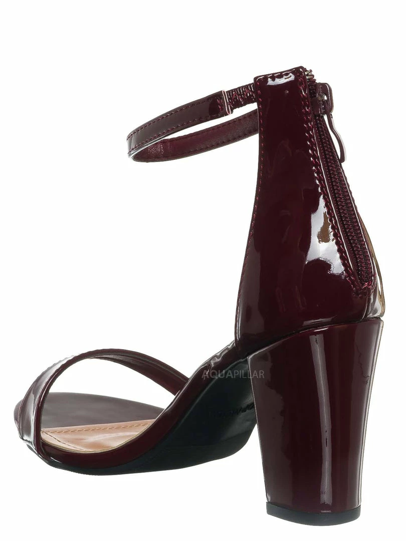 Top Moda Hannah1 Chunky Heel Two Piece Sandal - Women Evening Open Toe Dress Shoes New