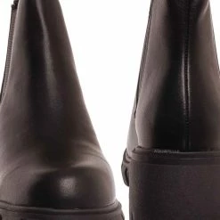 Soda Pioneer Lug Sole Elastic Chelsea Ankle Bootie