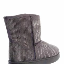 Top Moda New Atlas1 Rhinestone Fur Lined Mukluk Bootie, Women's All Season Shoe