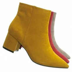 Bamboo Rapid01 Pointed Toe Block Heel Dress Bootie - Women Chunky Heel Ankle Boots