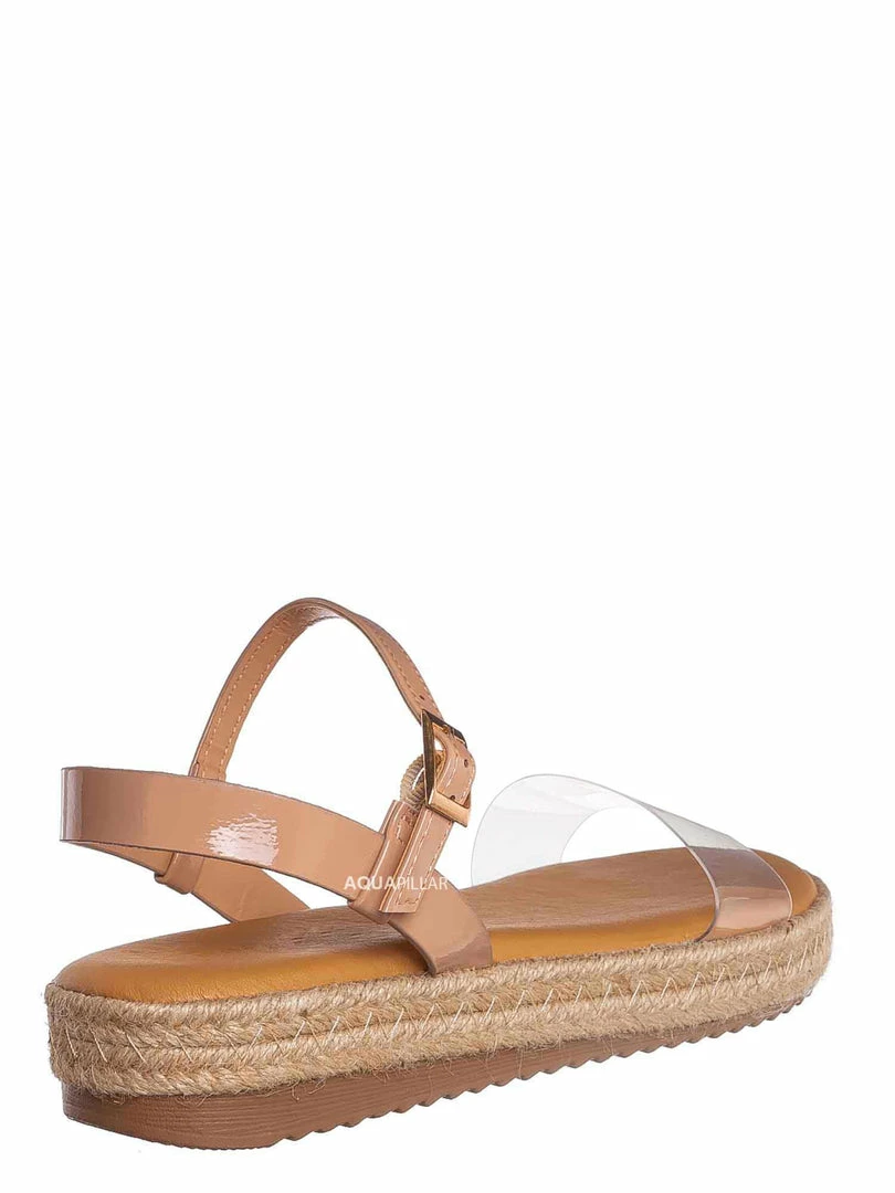 Bamboo New Superb32 Espadrille Flatform Sandal, Womens Lucite TieDye Padded Shoes