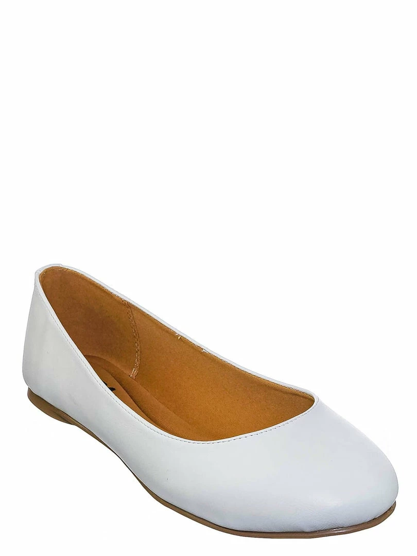 Soda Kreme Foam Padded Round Toe Ballet Flat - Womens Ballerina Loafer Shoes New