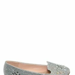 Forever Link Larissa79k Childrens Rhinestone Ballet Loafer - Girl Kids Glitter Crystal Flats