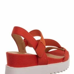Soda New Cubic Women Athleisure Strappy Flatform Sandal