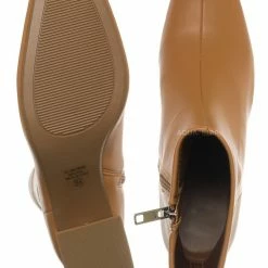 Bamboo Adena Soft Ankle Bootie On Chunk Heel - Women Dress Boots New