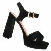Delicious Bloom Minimalist Womens Block Heel Dress Sandal W Ankle Strap New