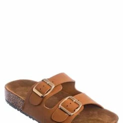 Bamboo Defeat57 Contoured Footbed Slide Sandal - Anatomical Molded Slipper Corks Shoes