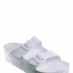 Bamboo Glee01 Lightweight Two Strap Molded Footbed -Flexible EVA Jelly Slide In Sandal