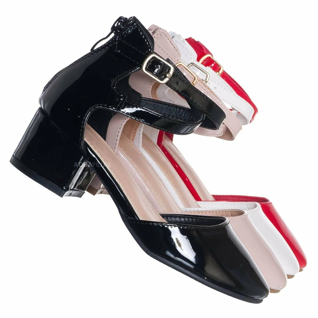 Lucky Top Gallery76K Girls Dress High Heel DOrsay Pump, Kids Size Strappy Formal Shoes New