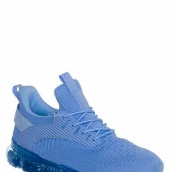 La Shailah Flow89 Stretch Elastic Mesh Sneaker - Festival Lace Up Rubber Air Bubble Cushion
