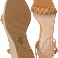 Delicious Michela Espadrille Platform Wedge Braided Sandal, Women Strap Sandal New