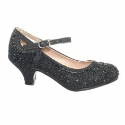 Forever Link Jemma02K Children Girl Rhinestone Crystal Glitter Pump For Wedding & Parties New