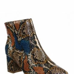 Bamboo Rapid01 Pointed Toe Block Heel Dress Bootie - Women Chunky Heel Ankle Boots