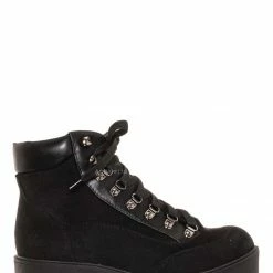Soda Attic Lightweight Combat Boots W Padded Collar