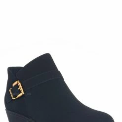 Aquapillar Gary10 Low Block Heel Ankle Bootie, Women Country Dress Boots New