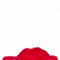 Liliana New Dearly1 Fluffy Faux Fur Slipper, Men Women Fuzzy Slides