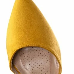 Forever Link Nataly01 Low Block Heel D'Orsay Pump - Pointed Toe Two Piece Office Dress Shoes New