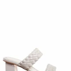 Bamboo Lasting20 Block Heel Woven Mule - Womens Braided Shoes