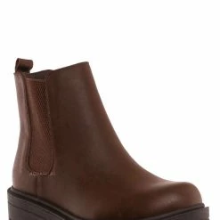 Soda Pilot Threaded Lug Sole Chelsea Ankle Bootie New