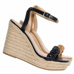Delicious Michela Espadrille Platform Wedge Braided Sandal, Women Strap Sandal New