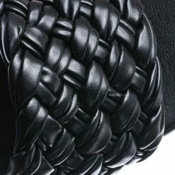 Bamboo Zeal08 High Heel Puffy Woven Mule - Women Stiletto Pillow Weave Sandal