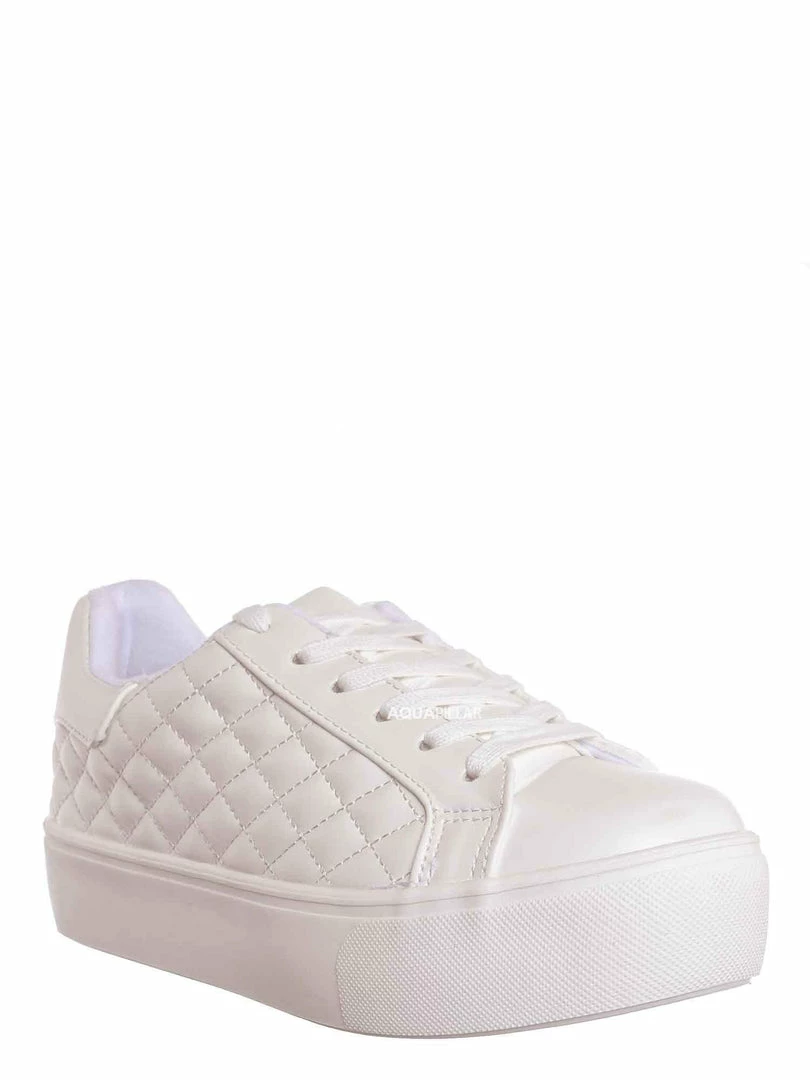 Soda New Huffman Chunky Flatform Quilted Sneaker - Unisex Foam Padded Walker