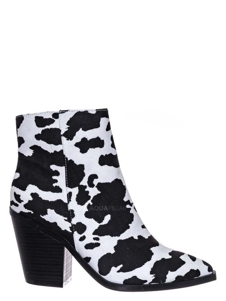 Bamboo Upstream03 Classic Block Heel Bootie New