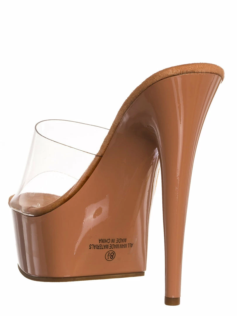 Liliana Mafia4 Clear Perspex High Heel Platform - Women Dance Shoes