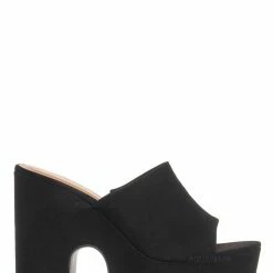 Bamboo Specialty19 Slide In Clog Sandal, Women Sculpted Platform Shoe New