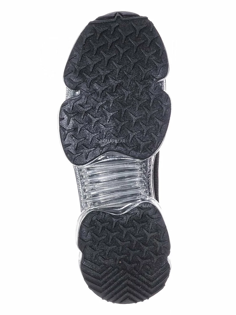 Forever Link Flow19 Stretch Elastic Mesh Sneaker - Festival Lace Up Rubber Air Bubble Cushion