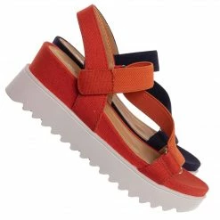 Soda New Cubic Women Athleisure Strappy Flatform Sandal