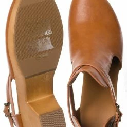 Bamboo Advance01 Belted Side Cut-Out Bootie Clog, Women Lightweight Wooden Shoes