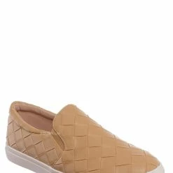 La Shailah Design33 Woven Platform Slip On Sneaker - Women Slide In Athletic Loafer New