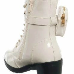 Forever Link New Access39K Childrens Utility Pouch Combat Boots - Girls Shoes