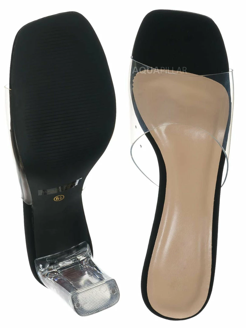 Bonnibel New Shia4 Acrylic Glass Slipper - Women's High Heel Lucite Sandal