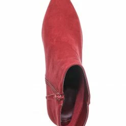 Bamboo Rapid01 Pointed Toe Block Heel Dress Bootie - Women Chunky Heel Ankle Boots