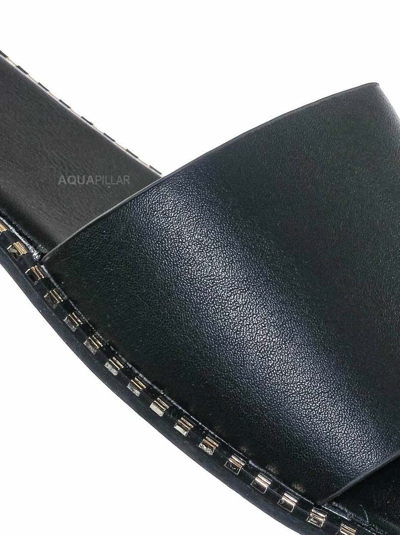 Bonnibel Micah Punk Rock Metal Stud Welt Slide - Women Hardware Slipper Flat Sandals