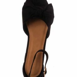 Bamboo Headline09 Womens Block Heel Bow Sandal New