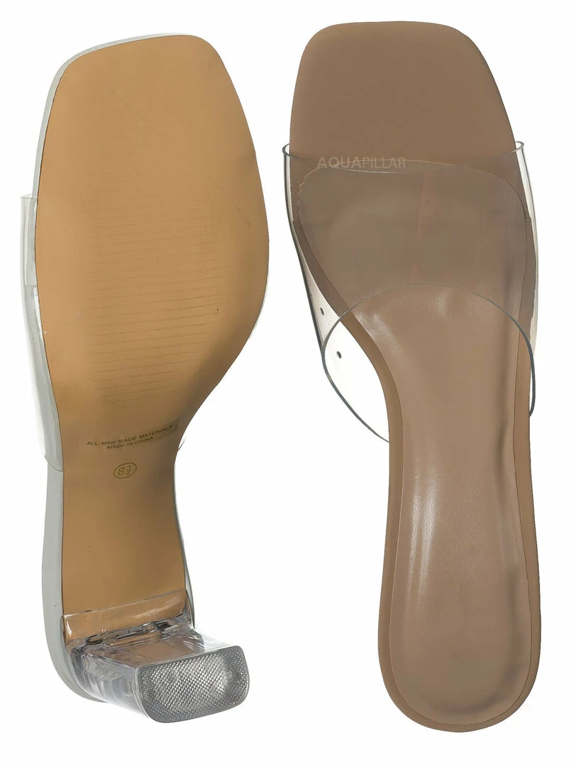 Bonnibel New Shia4 Acrylic Glass Slipper - Women's High Heel Lucite Sandal