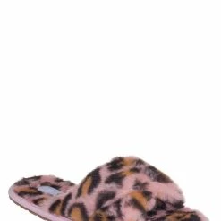 Liliana New Dearly1 Fluffy Faux Fur Slipper, Men Women Fuzzy Slides