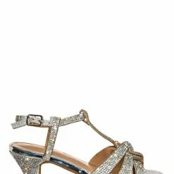 Fabulous New Scoble89K Kids Rhinestone High Heel Dress Sandal - Children Crystal Party Shoes