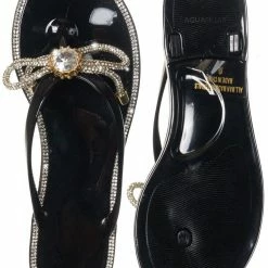 Wild Diva Jolie44 Rhinestone Crystal Jelly Slide, Women Lucite Flip Flop
