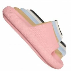 Forever Link Meek02 Lightweight Pillow Slide, Womens Flat Sandal