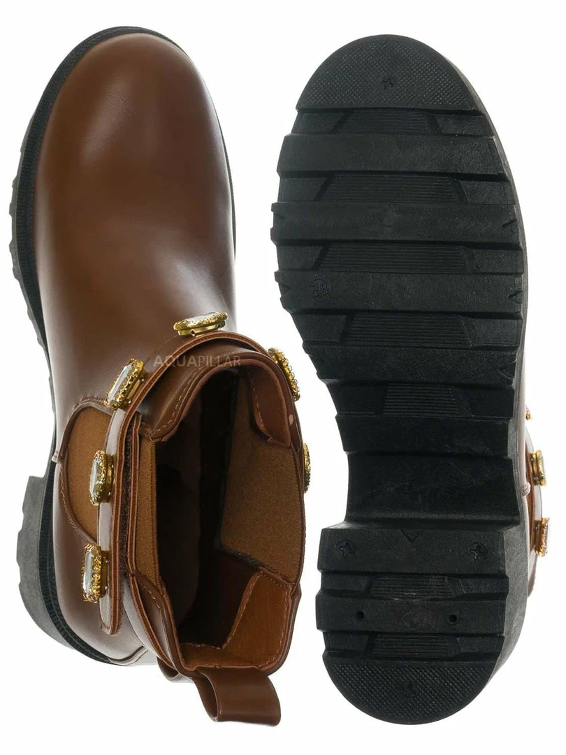 Forever Link Pacific08 Rhinestone Jewel Chelsea Bootie - Women Ankle Boots New