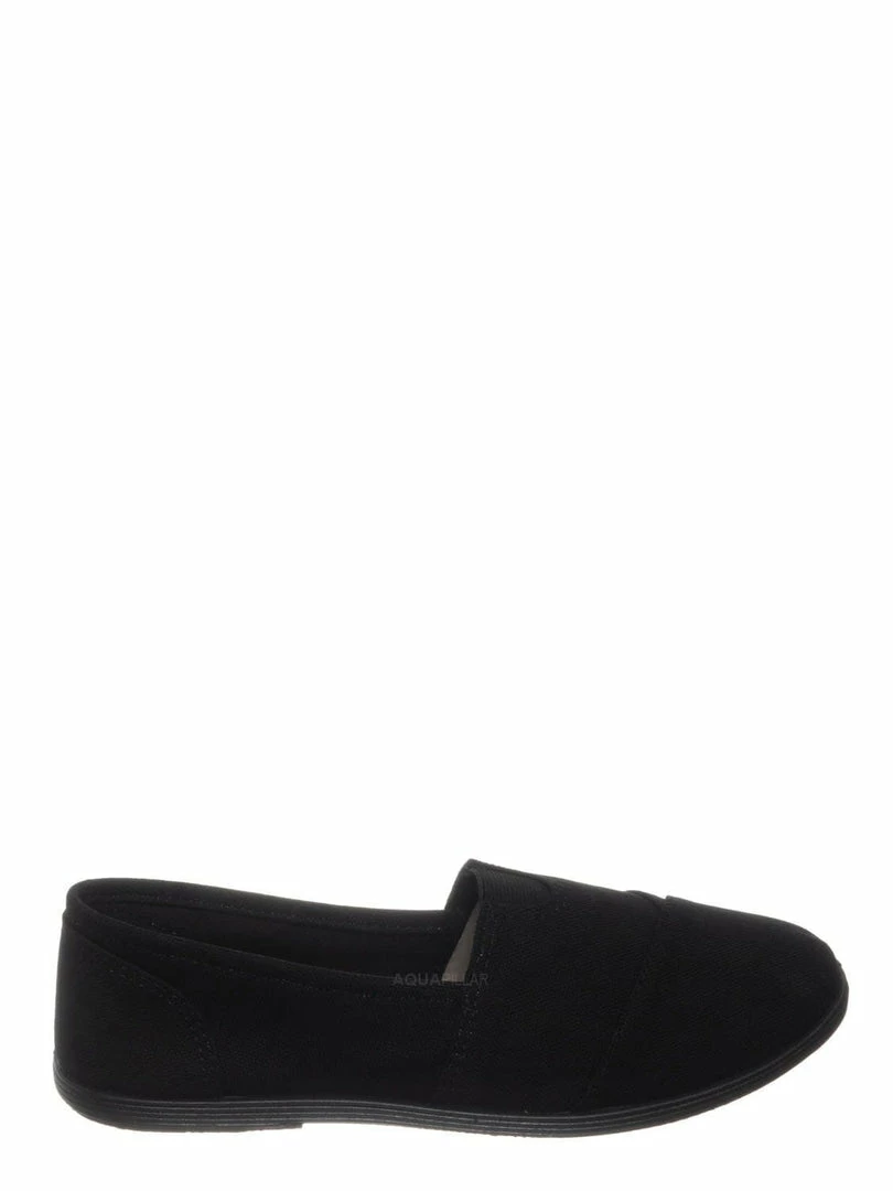 Forever Link New Murphy23 Classic Alpargata Canvas Sneaker - Unisex Foam Padded Slip On Flats