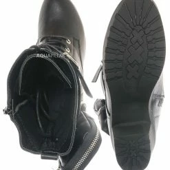 Forever Link Pacific34K Children's Block Heel Utility Combat Boot New