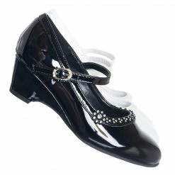 Little Angel Hailey111E Childrens Low Wedge Mary Jane Pump, Kids Girl Dress Shoes New